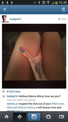 Rihanna wears Minx at Jozi performance